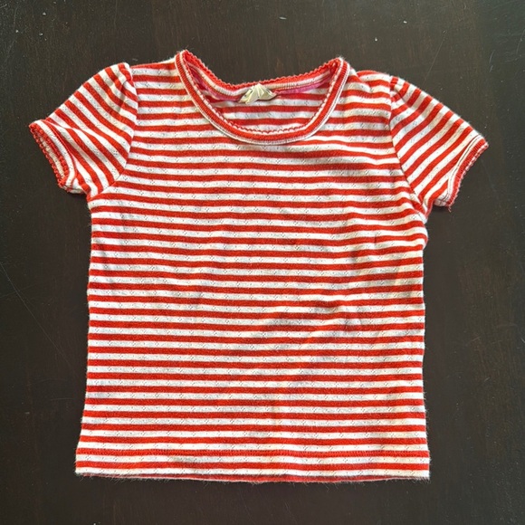 Mini Boden Vibrant Red and White Short Sleeve Tee - Picture 1 of 2